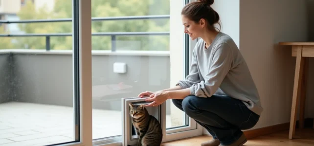 Comment choisir une chatière amovible idéale pour une porte-fenêtre en location ?
